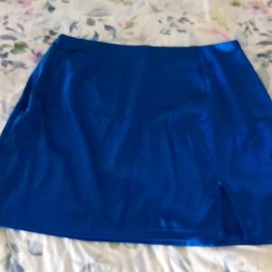 Split front short skirt